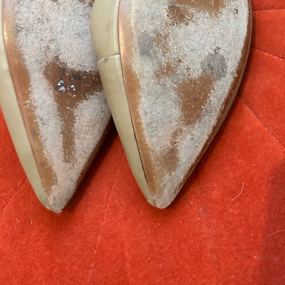 Tory Burch nude leather d’orsay pointy toe flats shoes 10.5 - Picture 9 of 10